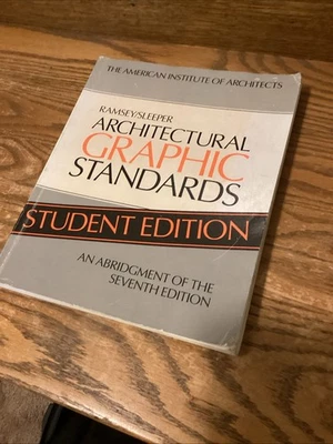 Architectural Graphic Standards Student Edition An Abridgement of the Seventh Ed - Image 1 of 2