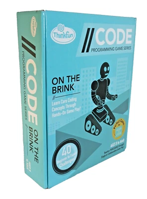 ThinkFun On The Brink Coding Game - STEM Robot Logic Puzzle (40 Lvls) - Image 1 of 4