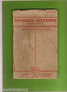 MORRIS OXFORD SERIES MO   GLOVEBOX OPERATORS  MANUAL, 5th EDITION - Bild 1 von 1