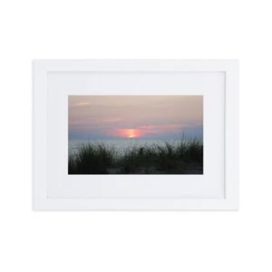 Sunset Cape May NJ Poster con cornice in carta opaca con tappetino - Foto 1 di 4
