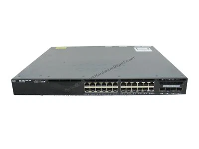 Cisco WS-C3650-24TD-L 24-Port 3650 Switch w/ AC Power - 1 Year Warranty - Image 1 of 3