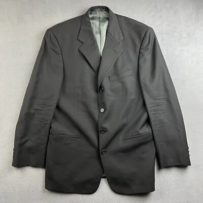 Abrigo Blazer Deportivo 40R De Colección Givenchy Monsieur Para Hombres Negro Lana Worsted Foto 1 de 4