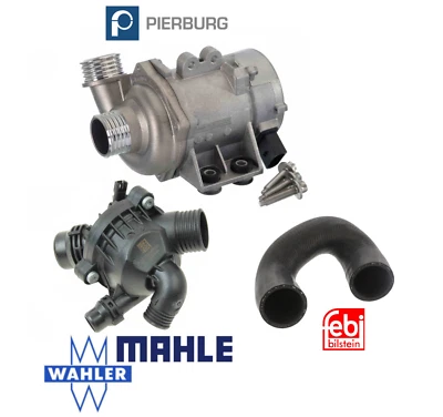 Bomba de agua eléctrica OEM con pernos manguera termostato kit para BMW X5 3.0si xDrive30i Foto 1 de 2