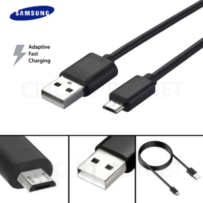 Micro USB Cable 1m Charger Data Sync For Samsung Android Phones Pack of 25, 50 - Image 1 of 3