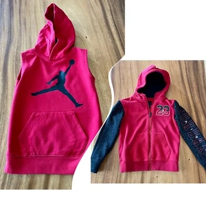 (2) Nike Air Jordan Boys Hoodies Size 5-6 - Picture 1 of 8