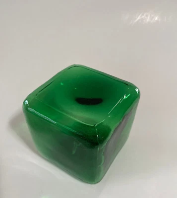 Vidrio Cuadrado "flotador" de 3" - Hermoso Verde - Artículo Decorativo Foto 1 de 4