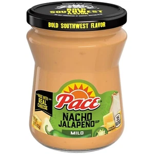 Pace Mild Nacho Jalapeno Queso Cheese Dip, 15 oz Jar - Picture 1 of 4