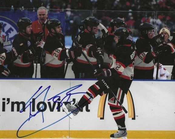 Foto firmada de 8x10 KRIS STEEG Chicago Blackhawks - Certificado de autenticidad Foto 1 de 1
