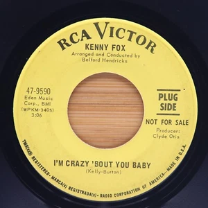 KENNY FOX - I'M CRAZY 'BOUT YOU BABY / YOU'RE MINE  -  SOUL 45 *PROMO* - Imagen 1 de 2