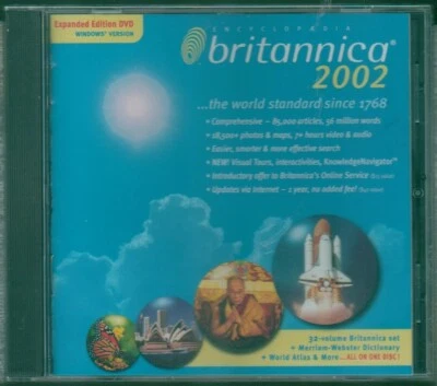 Encyclopedia Britannica 2002            ***  CD-Rom -With Serial Number  ** - Image 1 of 2