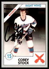 1993-94 Tacoma Rockets WHL Corey Stock IP Signed Auto Tacoma Rockets #15