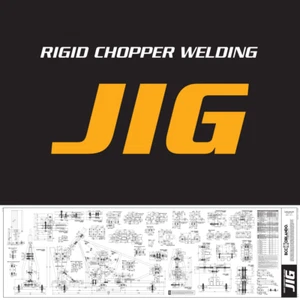Professional Custom Chopper Rigid Frame Welding Jig Blueprints - Picture 1 of 3