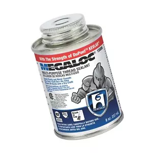 Sellador de hilos multipropósito Oatey 15806 Hércules Megaloc, 8 oz, lata, azul, L... - Imagen 1 de 2