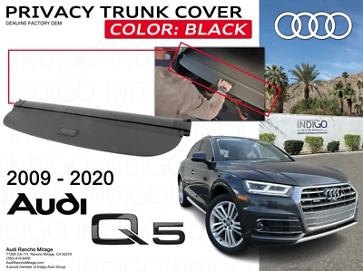 Cubierta maletero privacidad original Audi 2009-2020 Q5 - negra Q5-80A-061-167-94H Foto 1 de 4