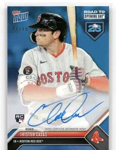 TRISTON CASAS Autographed Rookie Card 2023 Topps Now #A-5 BLUE 47/49 RC RTOD 📈 - Picture 1 of 2