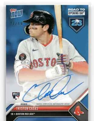 TRISTON CASAS Autographed Rookie Card 2023 Topps Now #A-5 BLUE 47/49 RC RTOD 📈 - Image 1 of 2