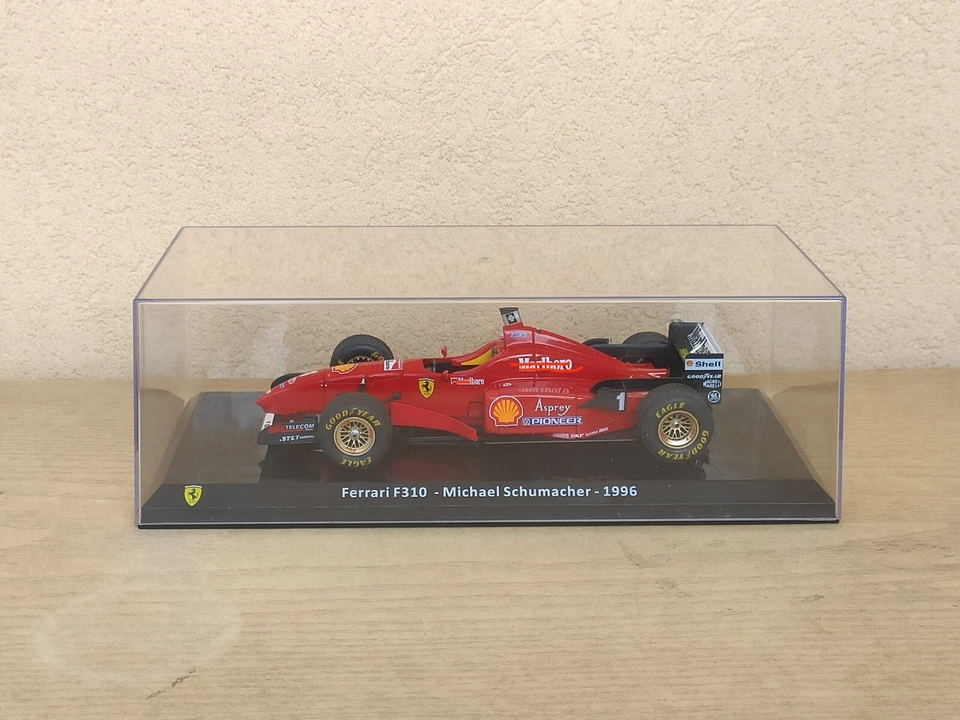 Ferrari F310 1996 Michael Schumacher modellino Formula 1 Altaya 1/24 diecast - Immagine 1 di 4