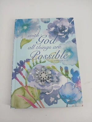Pooch & Sweetheart Brooch Writing Journal With God All Possible Matt 19:26 - Image 1 of 4