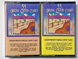 Sessions® Presents "55 Original Country Classics" Tapes One & Two Cassettes - Picture 1 of 6