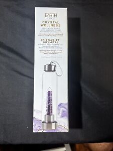 BRAND NEW CRYSTAL WELLNESS WATER BOTTLE WITH AMETHYST STONES- FREE SHIPPING