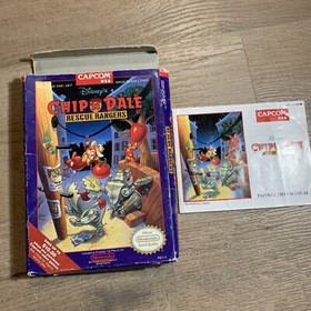 NES Disney Chip 'N Dale Rescue Rangers Box And Manual Only