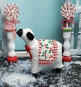 Miniature Dollhouse Furniture Biz Sheep Holiday Decor 1 inch scale - Picture 1 of 5