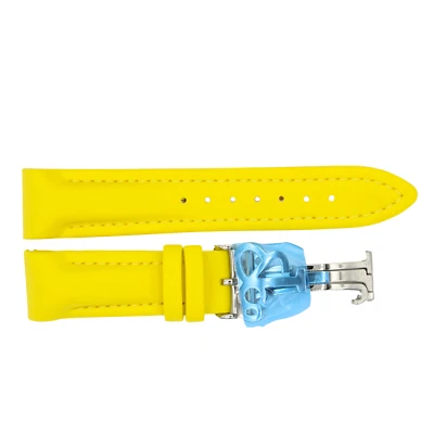 BRAND NEW JACOB & CO AUTHENTIC YELLOW POLY 20MM BAND W. BUCKLE FOR 40MM SHORT - Image 1 of 2