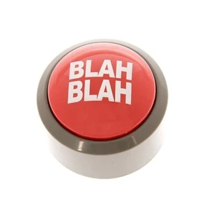 Blah Blah Button Novelty Joke Buzzer 8 Sounds Light Boredom Funny Hilarious Gag - Picture 1 of 6