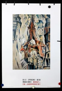 Robert Delaunay -Le Tour Eiffel,1910- 1997 - Exhibition Poster Guggenheim Museum - Picture 1 of 6