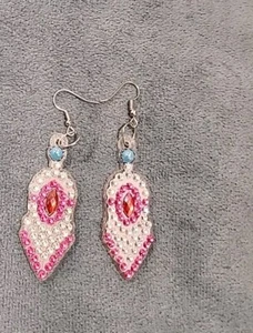 Diamantbemalte Bling Ohrringe - Bild 1 von 2