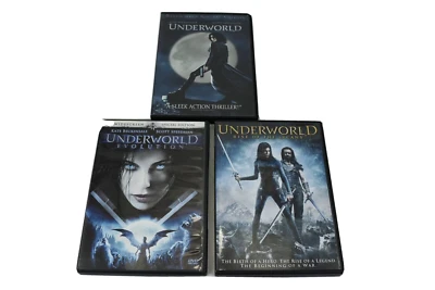 Lot Of 3 DVDs Movies Underworld - Rise Of The Lycans - Underworld Evolution - Image 1 of 4