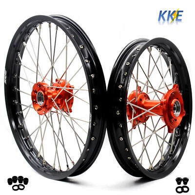 KKE 19/16 Big Kid's 轮圈适合 KTM SX 85 2003-2020 TC85 2014-2020 数控轮毂 — 第 1/4 张图片
