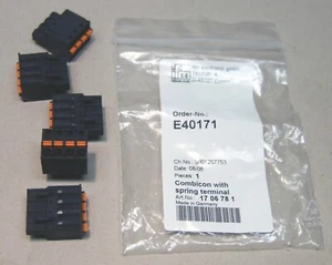 Conector IFM Electronic Combicon E40171 conector de 4 pines NUEVO/EMBALAJE ORIGINAL - Imagen 1 de 1