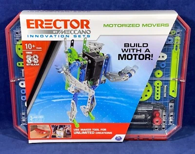 New - MOTORIZED MOVERS - ERECTOR Building SET Meccano 19602 - BUILD WITH A MOTOR - Image 1 of 4