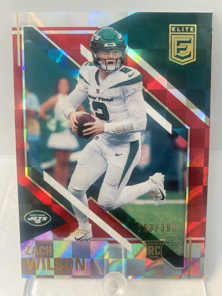 2021 Panini Chronicles Zach Wilson #177 Elite Update Red  /399 (RC) - Image 1 of 4