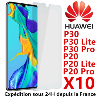 9H film protection écran Verre trempé Huawei P40 P30 Lite P20 Lite vitre premium - Photo 1/4