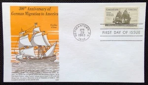 Scott 2040 FDC German Immigration Germany Concord 1683 Gamm Cachet - Picture 1 of 3