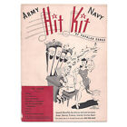 Vintage II wojna światowa Army Navy Hit Kit Śpiewnik "U" Wydanie II wojna światowa 1944