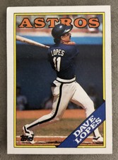 1988 Topps Dave Lopes Baseball Card #226 Astros Mid-Grade