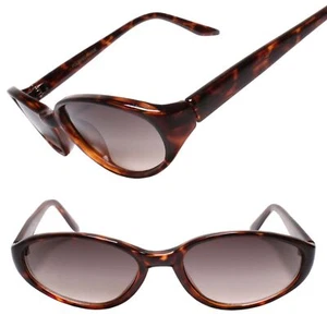 Old Stock Genuine Vintage Womens Chic Retro Indie Cat-Eye Tortoise Sunglasses - Picture 1 of 3