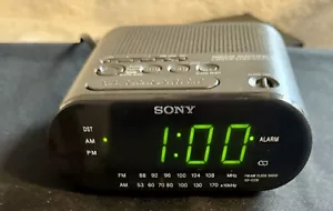 Sony ICF-C218 Dream Machine Black AM/FM Alarm Clock Radio - Tested & Working - Picture 1 of 5