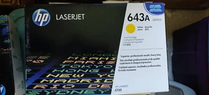 Genuine HP Laserjet 643A Cartridge Q5952A YELLOW 4700 New - Factory Sealed - Picture 1 of 3