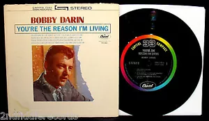 BOBBY DARIN-Rare Jukebox EP 33 w/Strip+Cardboard Picture Sleeve-CAPITOL SXA 1866 - Picture 1 of 2