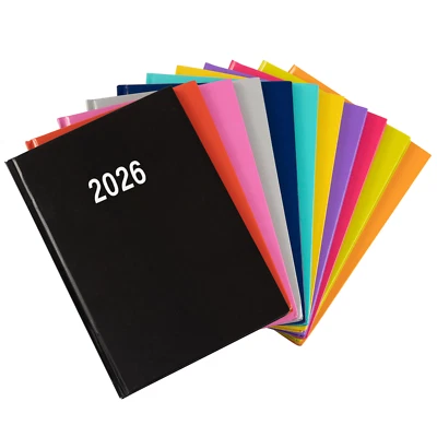 EVELAY LTD 2026 Diary A5 Week to view Full Year Office Organiser Planner Hardback Diaries