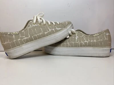 Tenis para mujer Keds color topo triple patada de algodón orgánico WF64969 talla 8 Foto 1 de 4