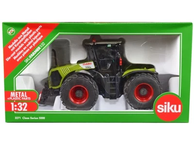 Claas 5000 Xerion 拖拉机绿色带灰色上衣 1/32 压铸模型 Siku 出品 — 第 1/4 张图片