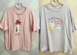 Set Of 2 Uniqlo Girls T-shirt Size 13 Chiikawa & Mofusand - Picture 1 of 10