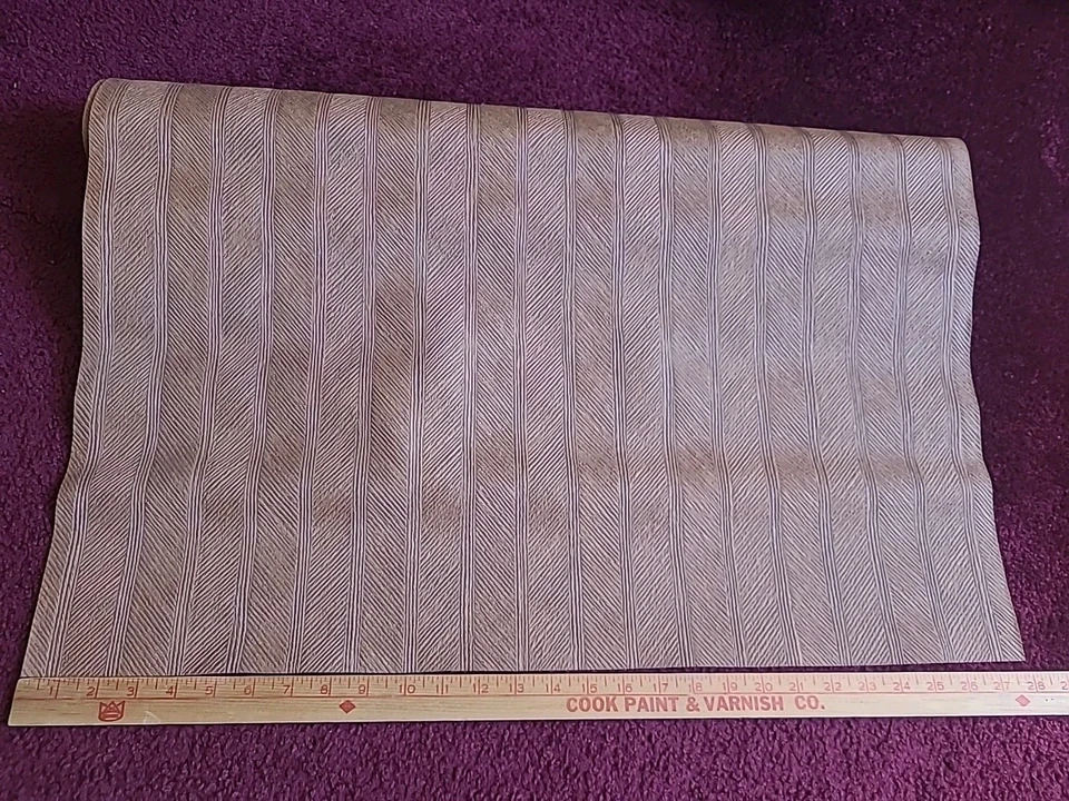 Papel Pintado Vintage MCM 60s 70s Madera Marrón Aspecto Mediados de Siglo Moderno Rollo Grande Foto 1 de 4
