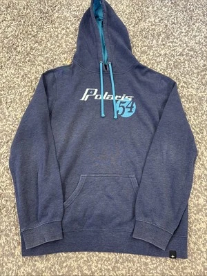 Sudadera pulóver con capucha azul Polaris 54 para hombre, talla Lg Foto 1 de 4