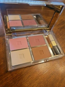 New Estee Lauder Deluxe All-Over Face Compact Tender Blush  Bronzer Petal Plum - Picture 1 of 4